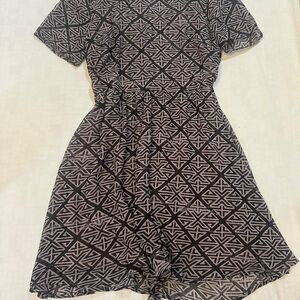 Lush-clothing Women's Black and Brown Dress